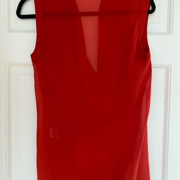 Helmet Lang Silk Wrap Top - Picture 3 of 5